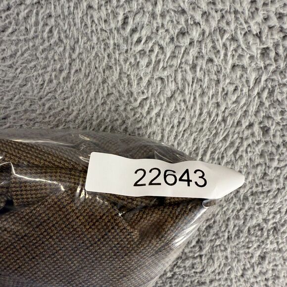 Oscar De La Renta Jacket Men's 40 Regular Brown Lambswool Sport Coat Two Button - Picture 12 of 12